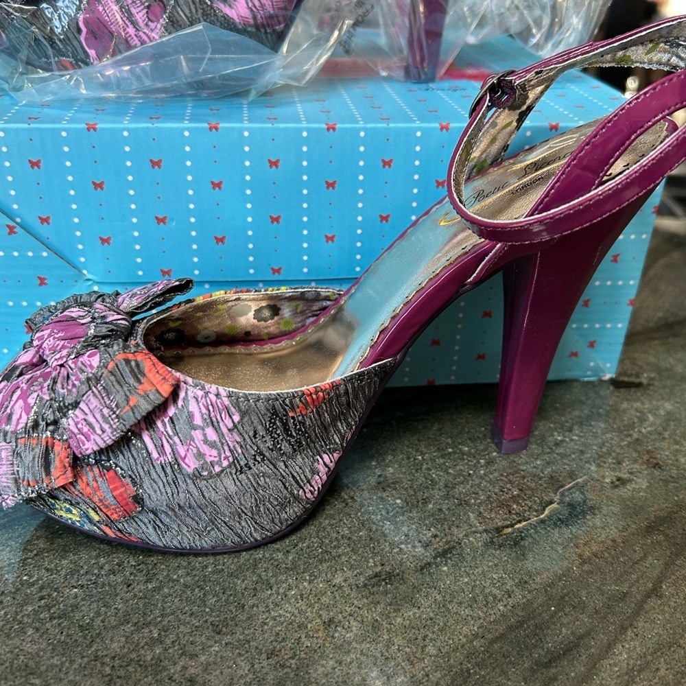 Poetic License Multicolor Wedges sz 7 - Picture 2 of 7